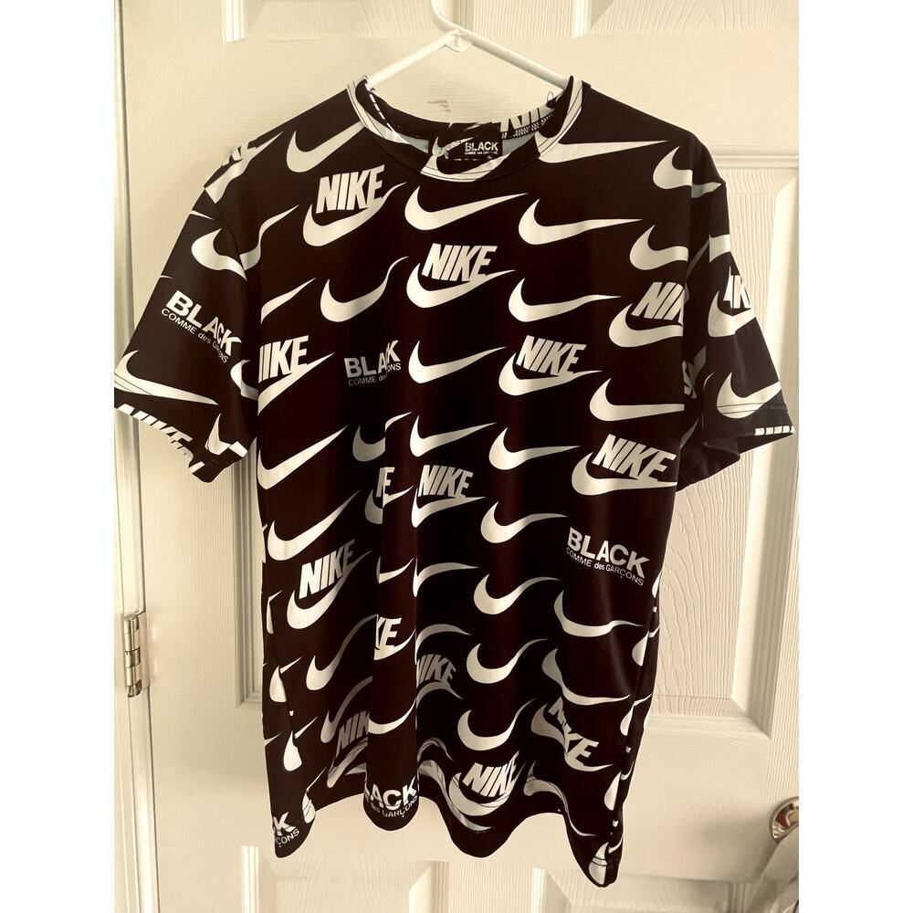 Comme des Garçons Nike Soccer Jersey Dryfit - Black White - Y2k - XL - World Cup